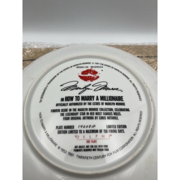 “HOW TO MARRY A MILLIONAIRE” by Chris Notarile The Marilyn Monroe Collection COA - Picture 4 of 6